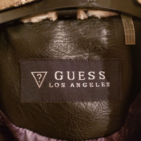 Guess Jackets & Blazers - Guess faux leather jacket